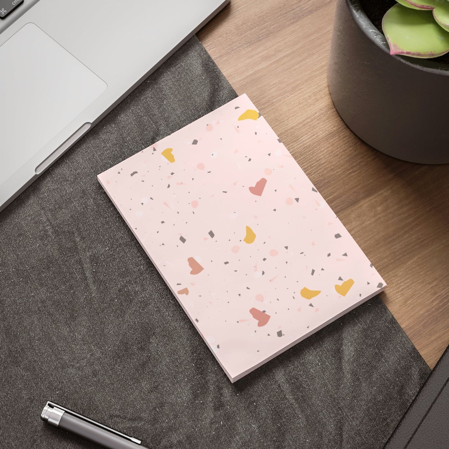 Terrazzo Post-it® Note Pad Paper products Pink Sweetheart