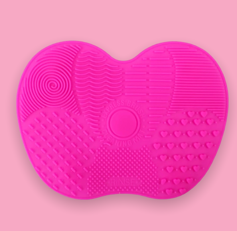 Textured Mini Cosmetic Brush Cleaning Mat Cosmetic Tool Cleansers Pink Sweetheart