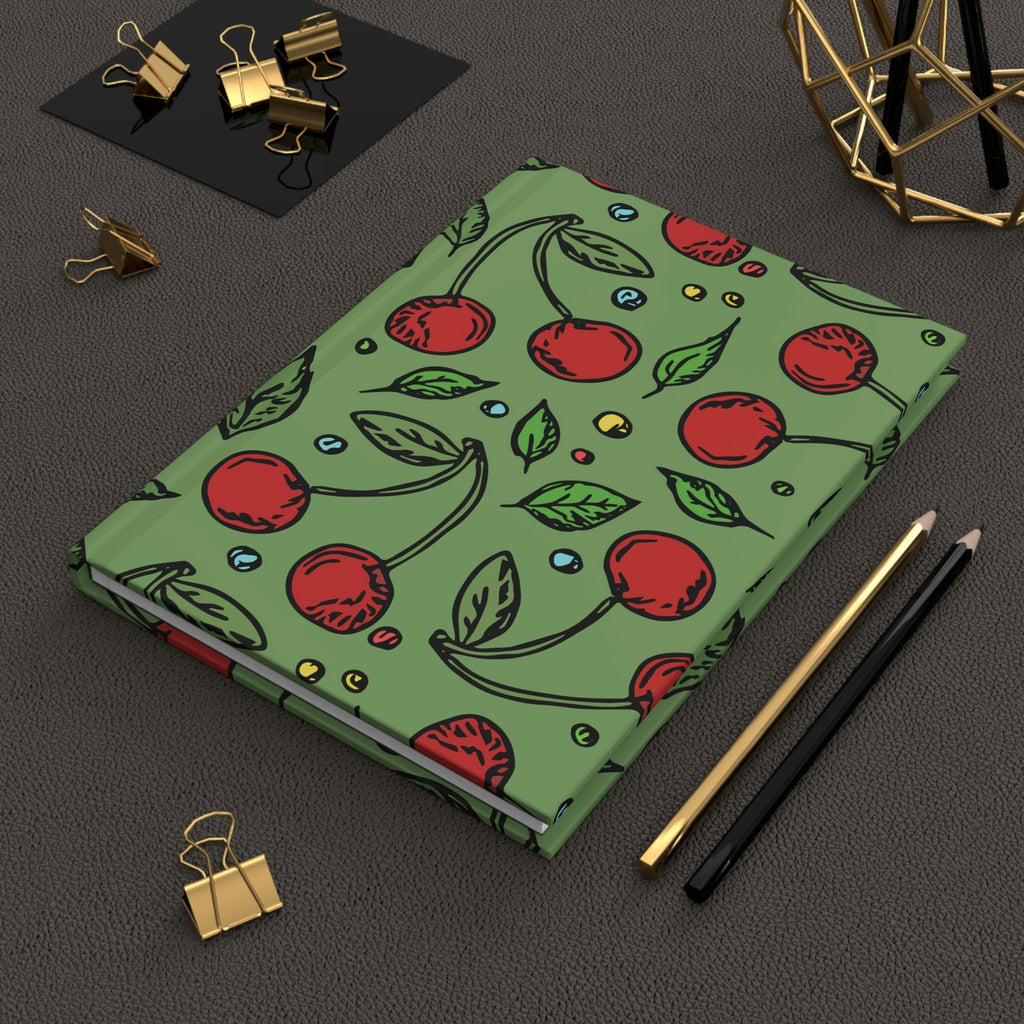 The Best Cherries Hardcover Matte Journal Paper products Pink Sweetheart
