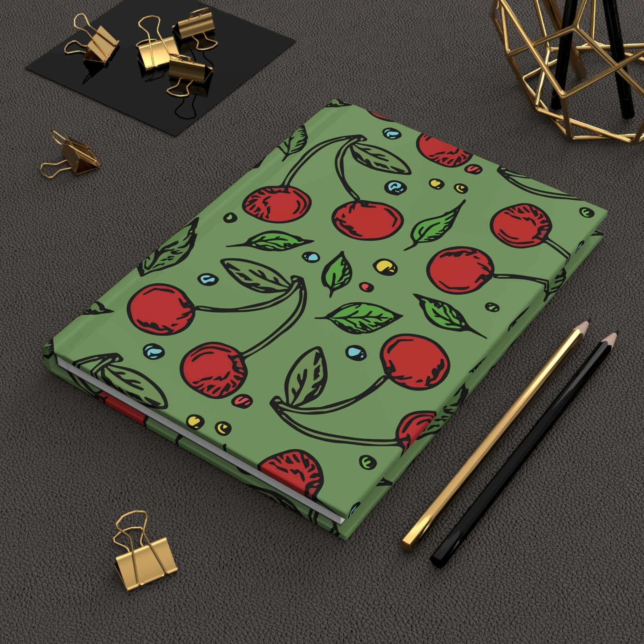 The Best Cherries Hardcover Matte Journal Paper products Pink Sweetheart