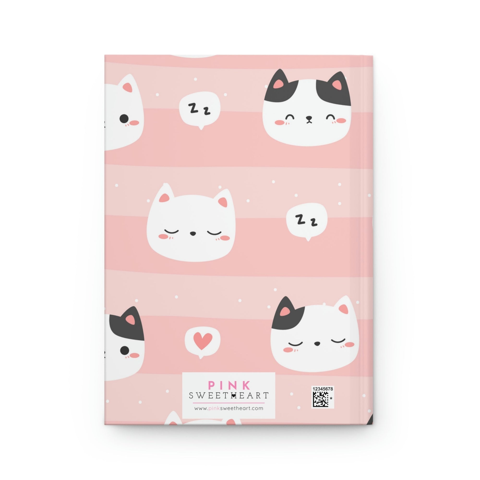 The Content Kitty Hardcover Matte Journal Paper products Pink Sweetheart