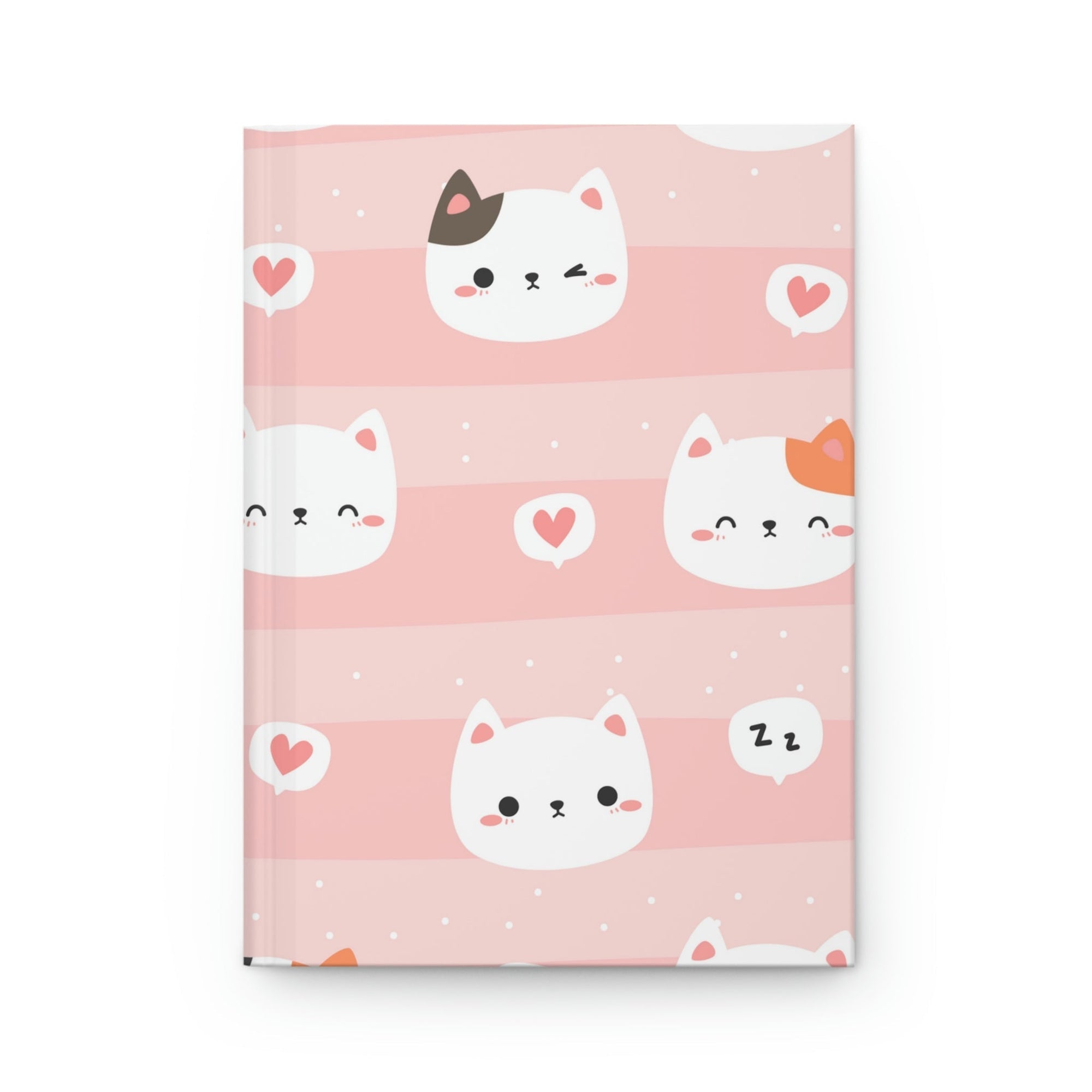 The Content Kitty Hardcover Matte Journal Paper products Pink Sweetheart