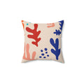 The Coral Reef Square Pillow - Pink Sweetheart