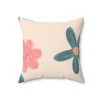The Flower Girl Square Pillow Home Decor Pink Sweetheart