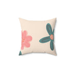 The Flower Girl Square Pillow Home Decor Pink Sweetheart
