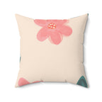 The Flower Girl Square Pillow Home Decor Pink Sweetheart