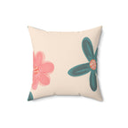 The Flower Girl Square Pillow Home Decor Pink Sweetheart