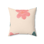 The Flower Girl Square Pillow Home Decor Pink Sweetheart