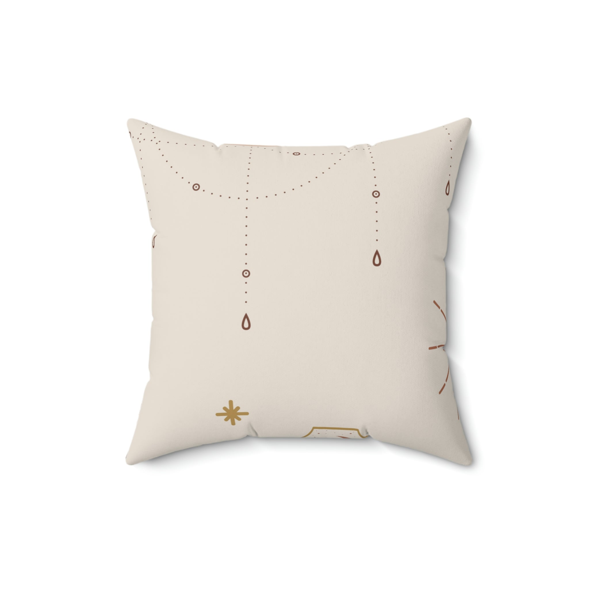 The Lunar Manifest Square Pillow Home Decor Pink Sweetheart