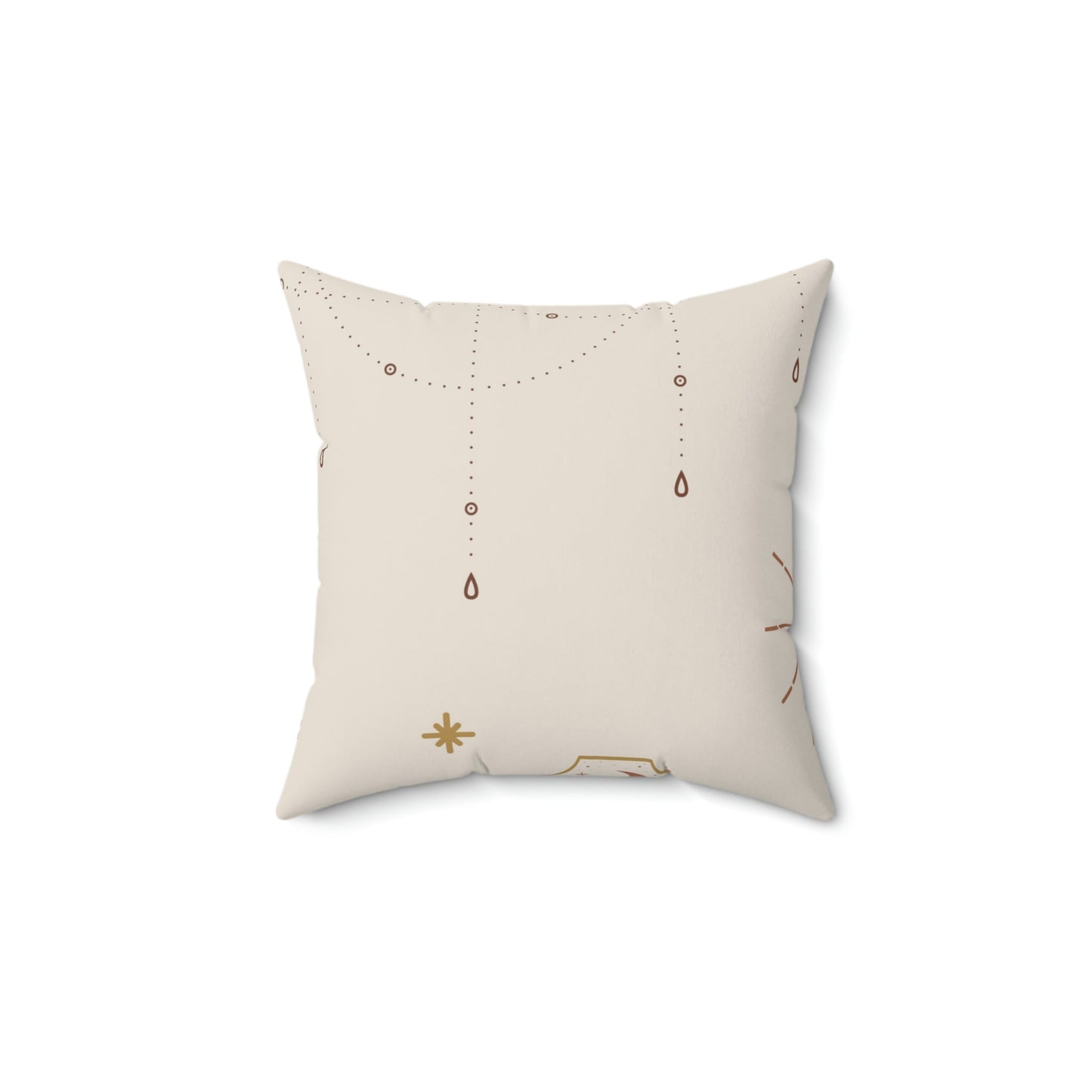 The Lunar Manifest Square Pillow Home Decor Pink Sweetheart