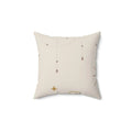 The Lunar Manifest Square Pillow - Pink Sweetheart