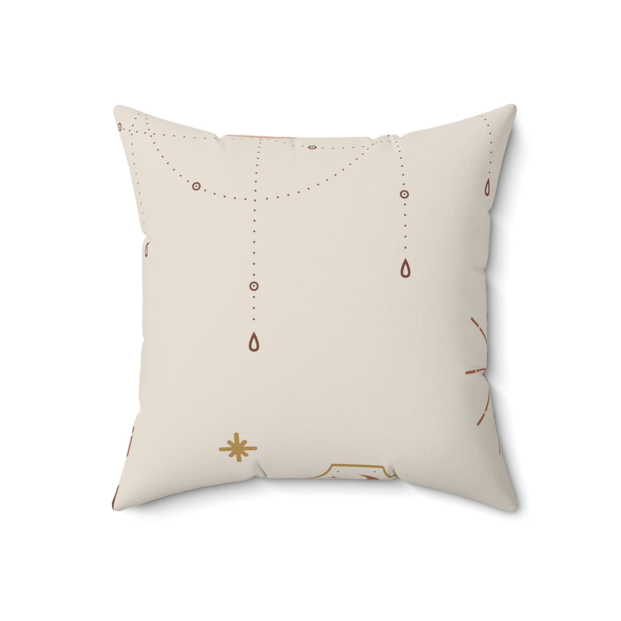 The Lunar Manifest Square Pillow Home Decor Pink Sweetheart