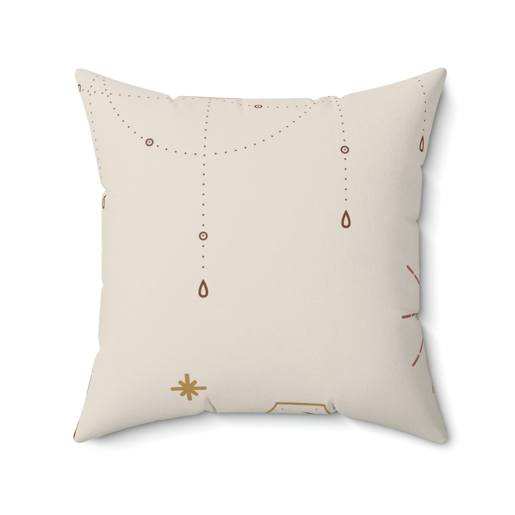 The Lunar Manifest Square Pillow Home Decor Pink Sweetheart