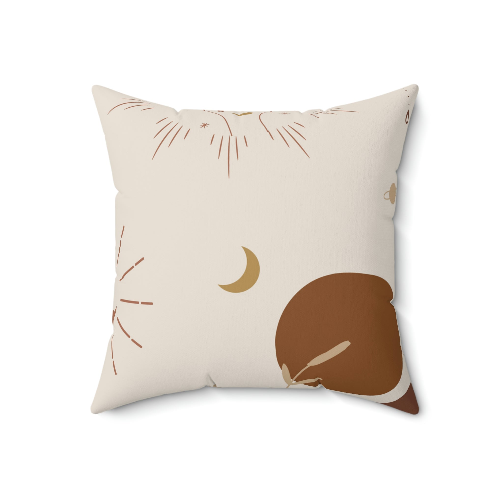 The Lunar Manifest Square Pillow Home Decor Pink Sweetheart