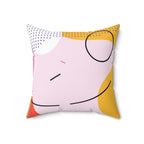 The Masterpiece Square Pillow Home Decor Pink Sweetheart