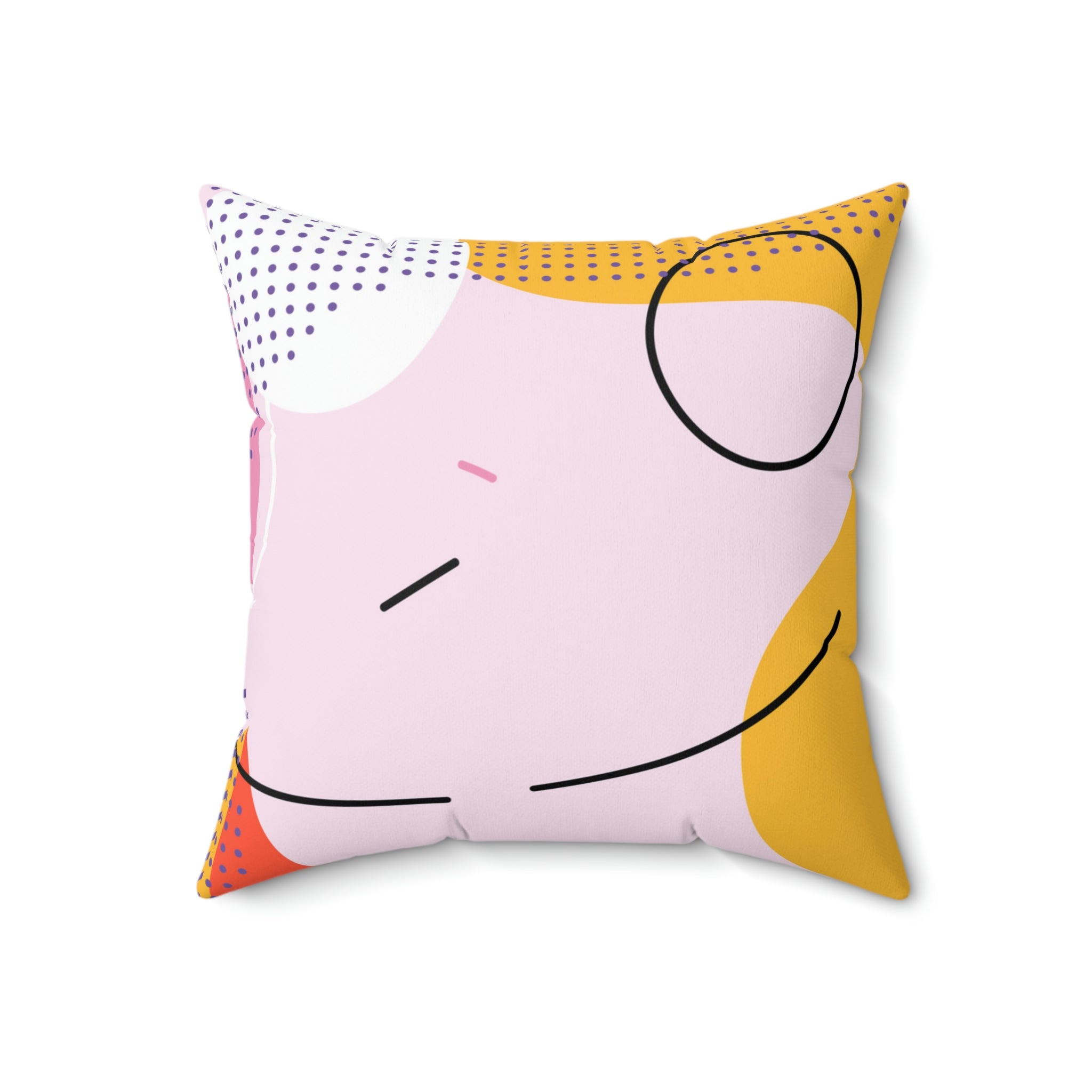 The Masterpiece Square Pillow Home Decor Pink Sweetheart