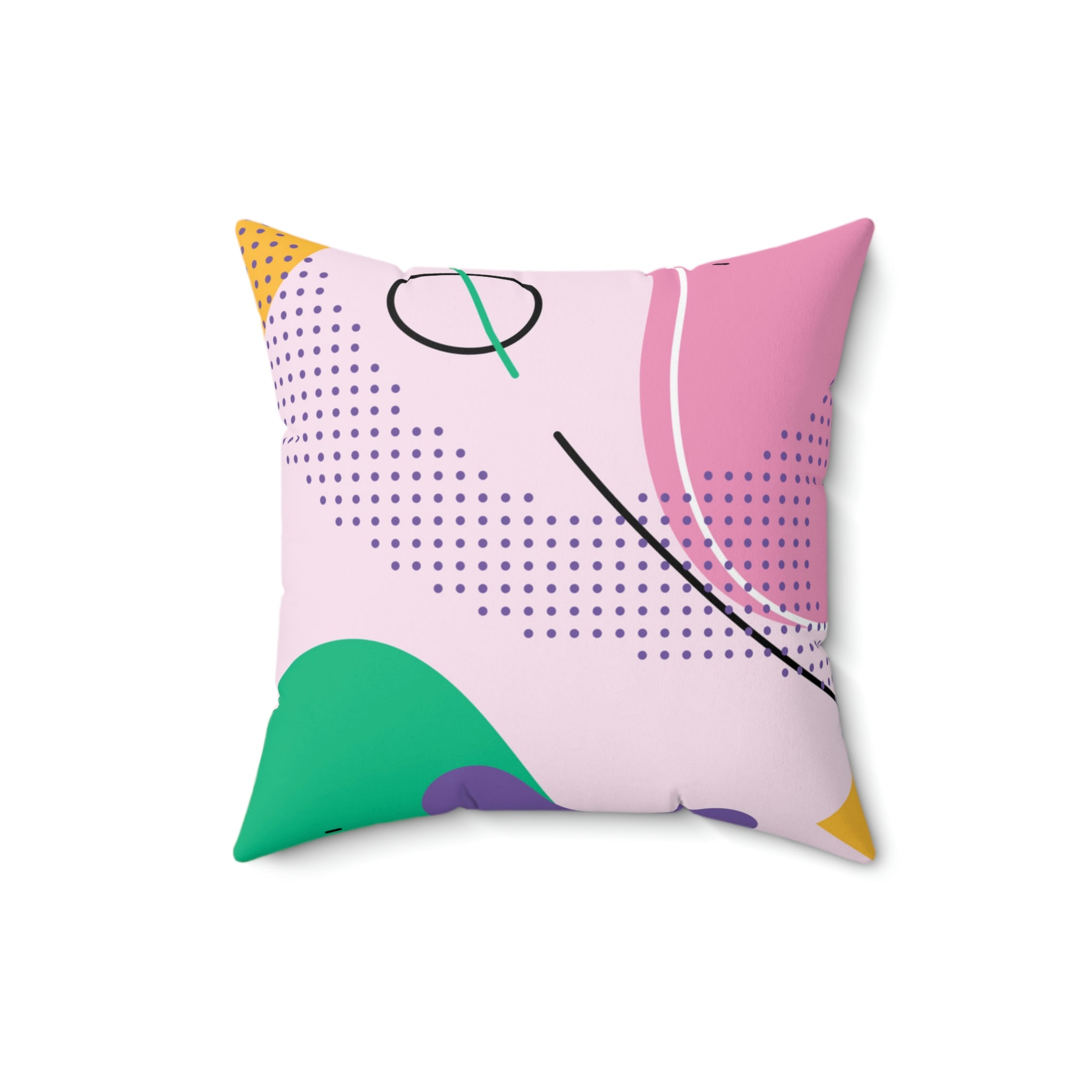 The Masterpiece Square Pillow Home Decor Pink Sweetheart