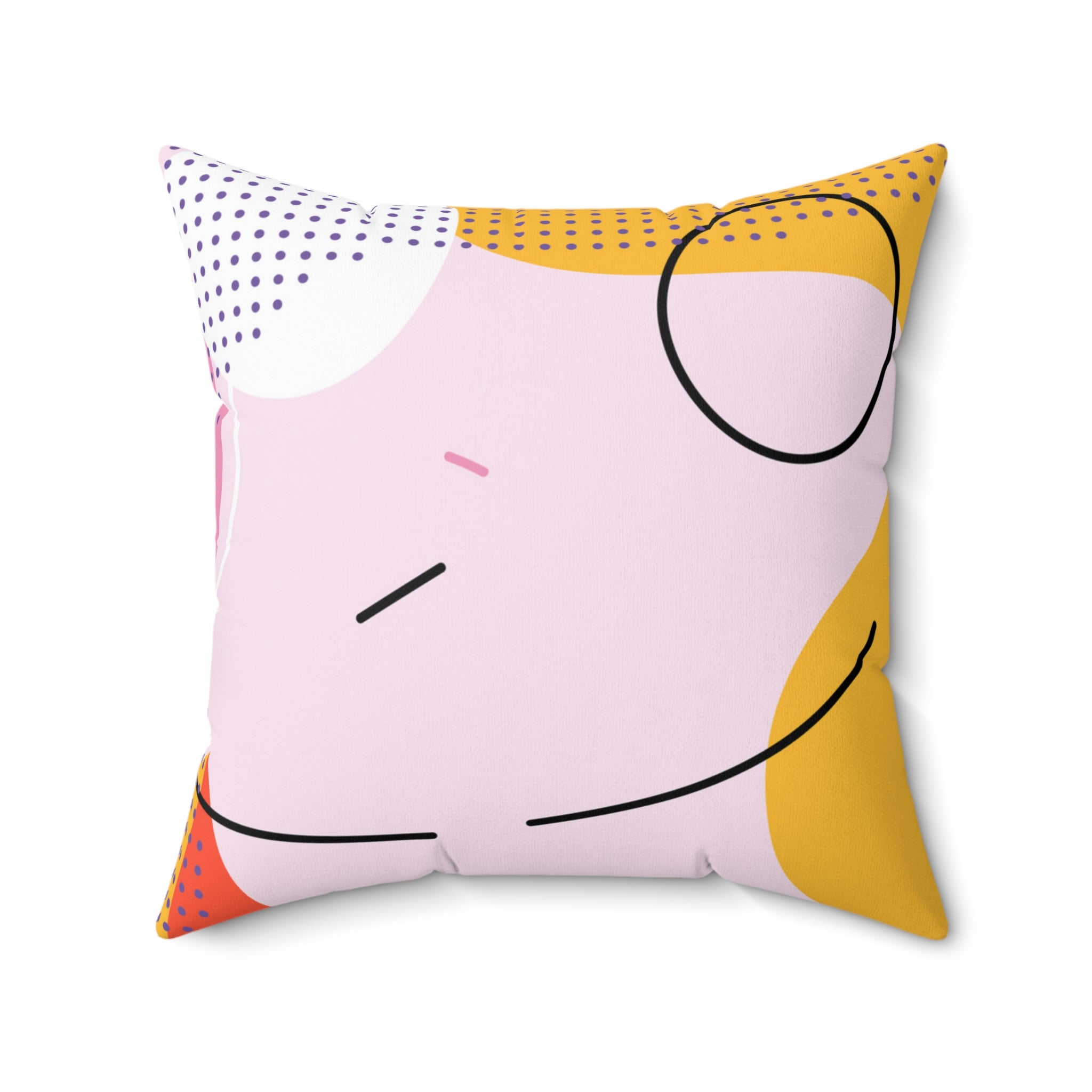 The Masterpiece Square Pillow Home Decor Pink Sweetheart