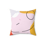 The Masterpiece Square Pillow Home Decor Pink Sweetheart
