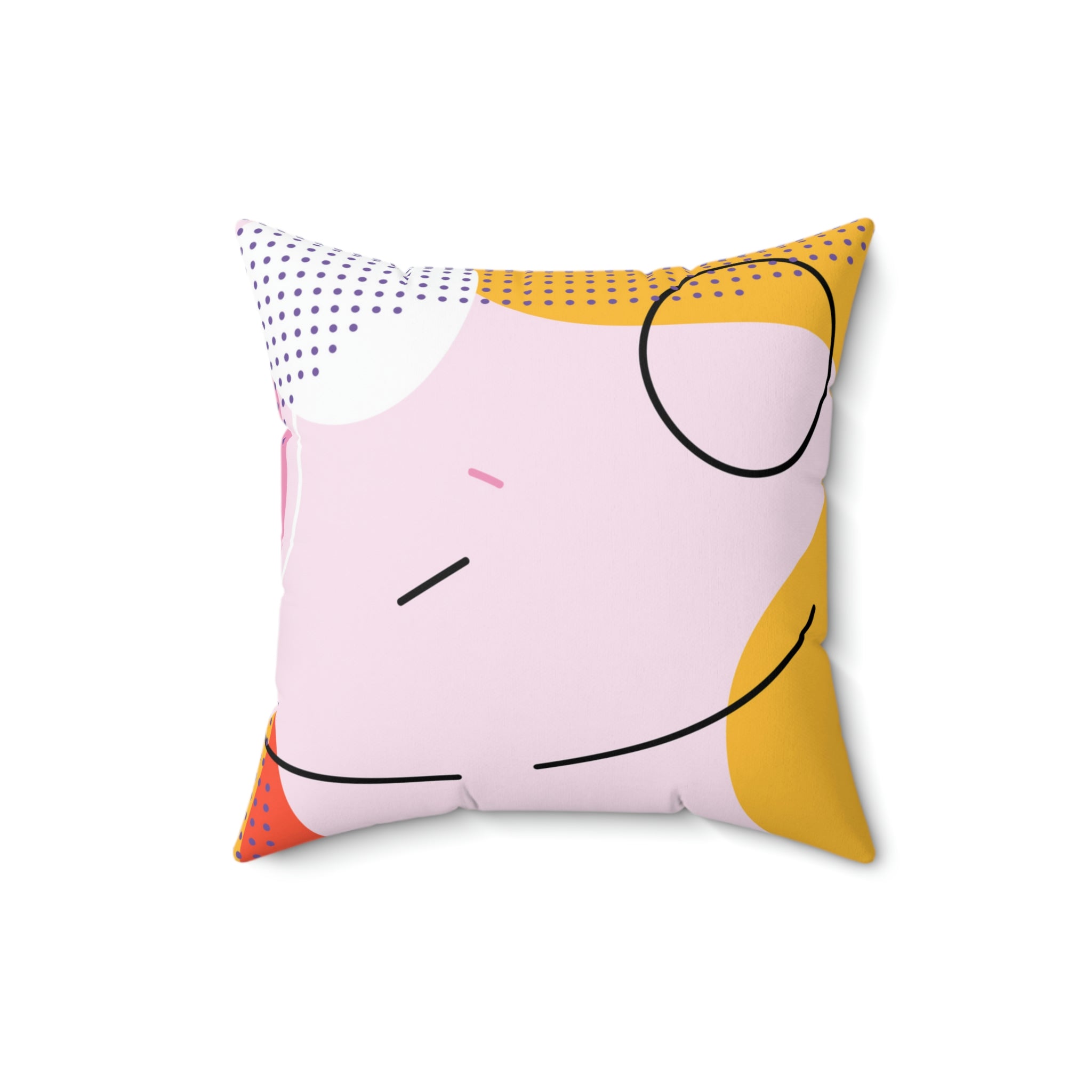 The Masterpiece Square Pillow Home Decor Pink Sweetheart