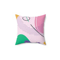 The Masterpiece Square Pillow - Pink Sweetheart