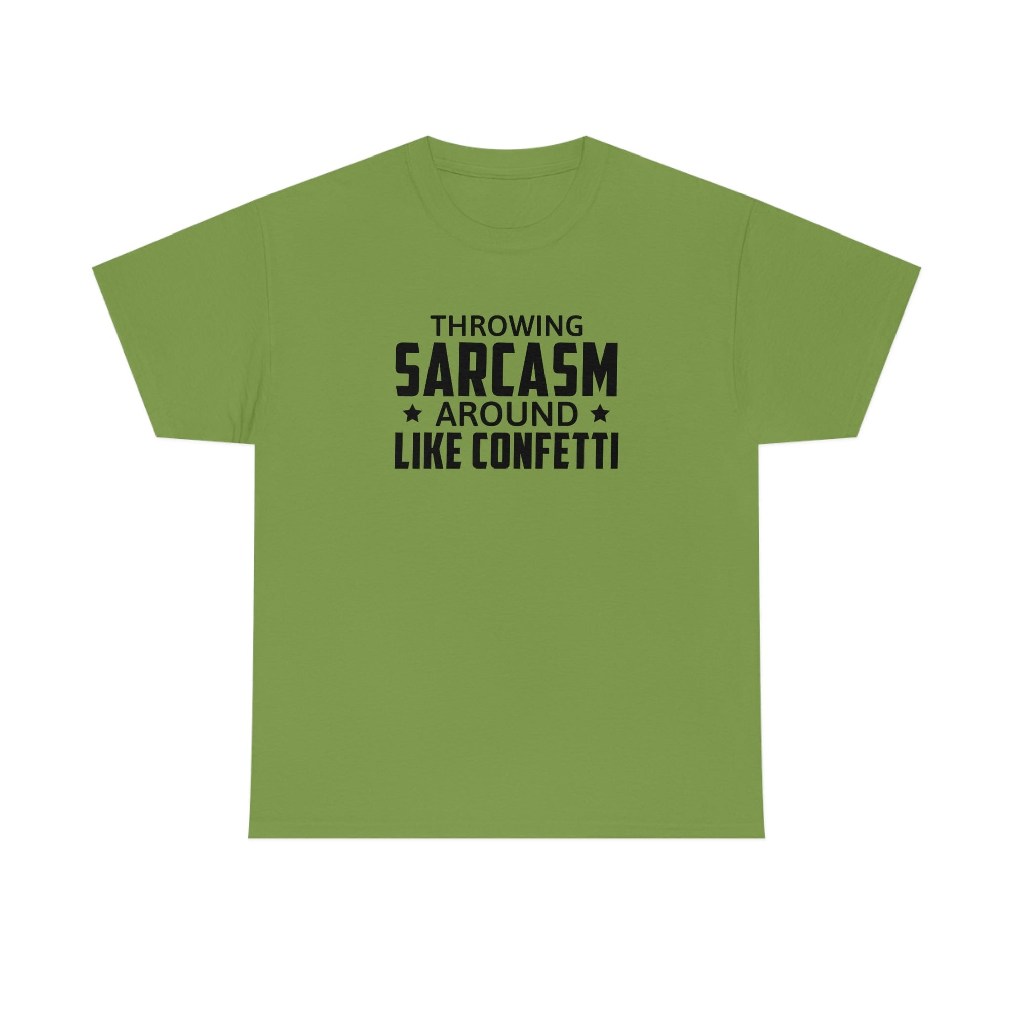 Throwing Sarcasm Like Confetti Cotton Tee T-Shirt Pink Sweetheart
