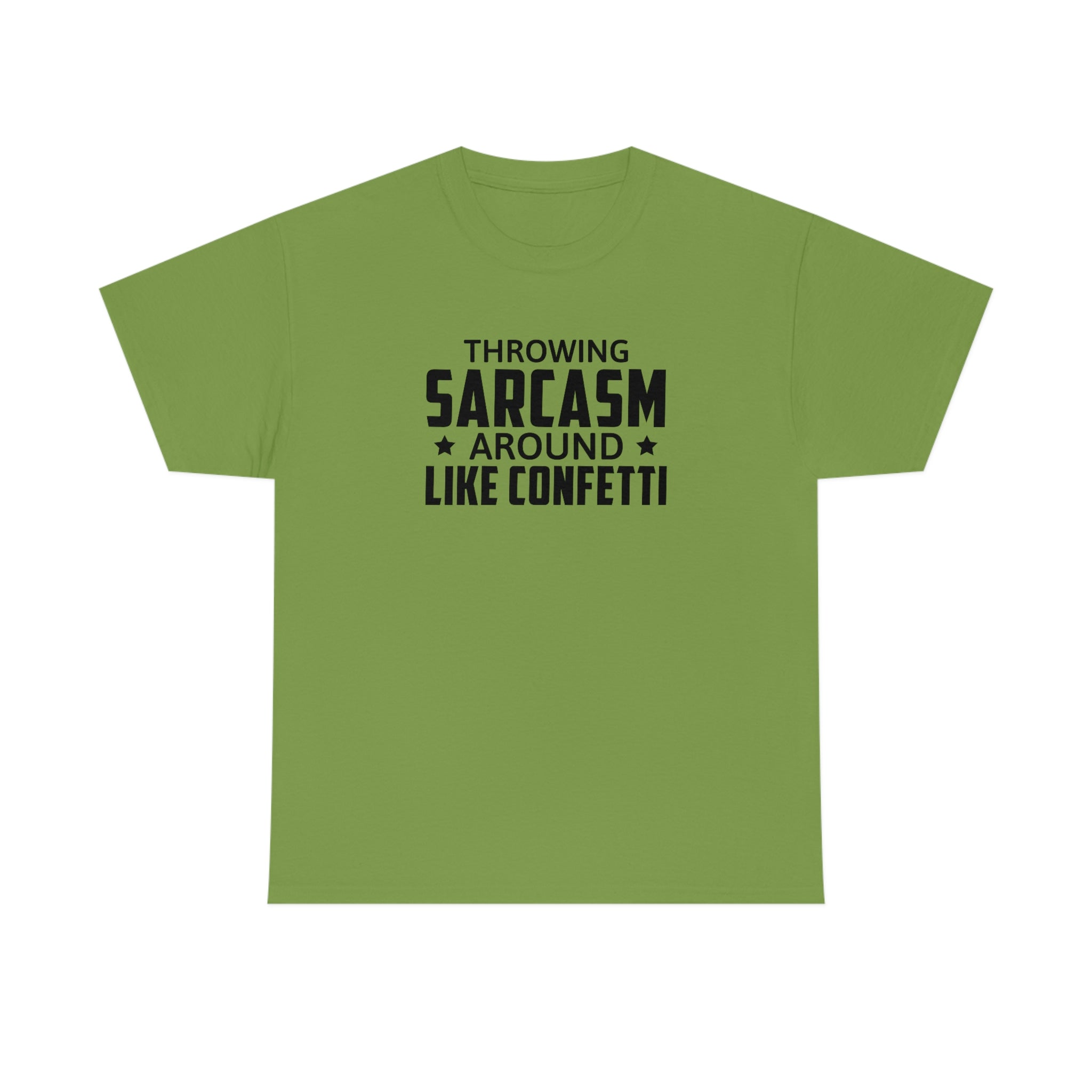 Throwing Sarcasm Like Confetti Cotton Tee T-Shirt Pink Sweetheart