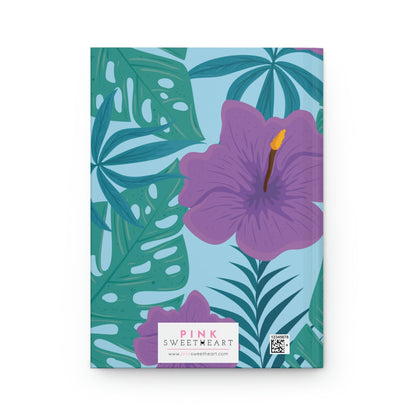 Tropical Island Hardcover Matte Journal Paper products Pink Sweetheart