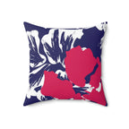 Tropical Square Pillow Home Decor Pink Sweetheart