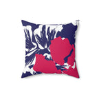 Tropical Square Pillow Home Decor Pink Sweetheart