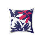 Tropical Square Pillow Home Decor Pink Sweetheart