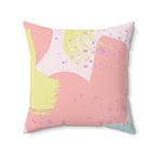 True Artist Square Pillow Home Decor Pink Sweetheart