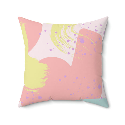 True Artist Square Pillow Home Decor Pink Sweetheart