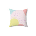 True Artist Square Pillow - Pink Sweetheart
