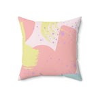 True Artist Square Pillow Home Decor Pink Sweetheart