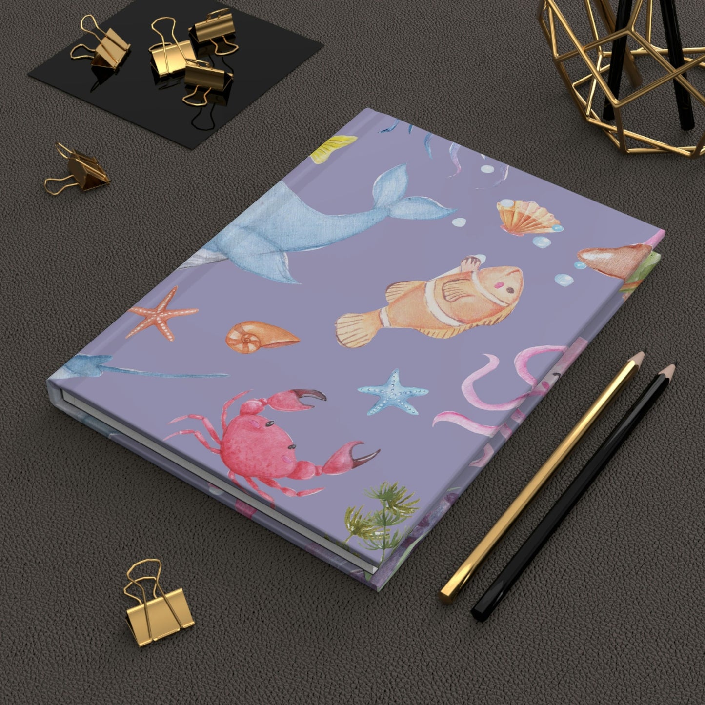 Under the Sea Hardcover Matte Journal Paper products Pink Sweetheart