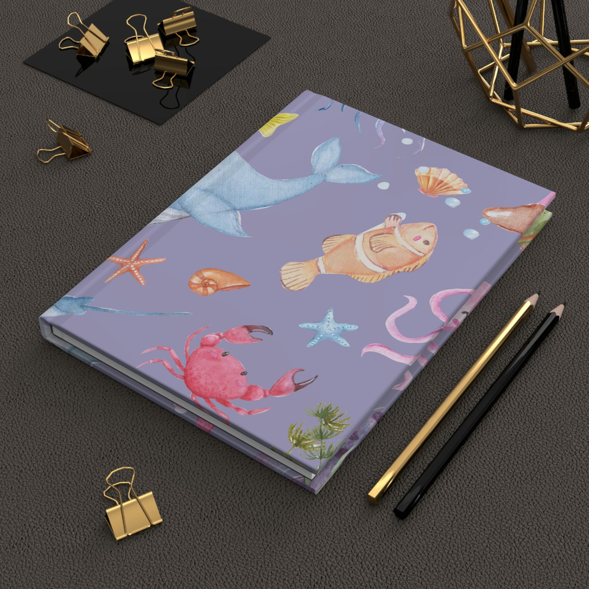 Under the Sea Hardcover Matte Journal Paper products Pink Sweetheart