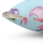 Under the Sea Square Pillow Home Decor Pink Sweetheart