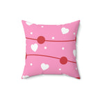 Valentine Party Square Pillow Home Decor Pink Sweetheart