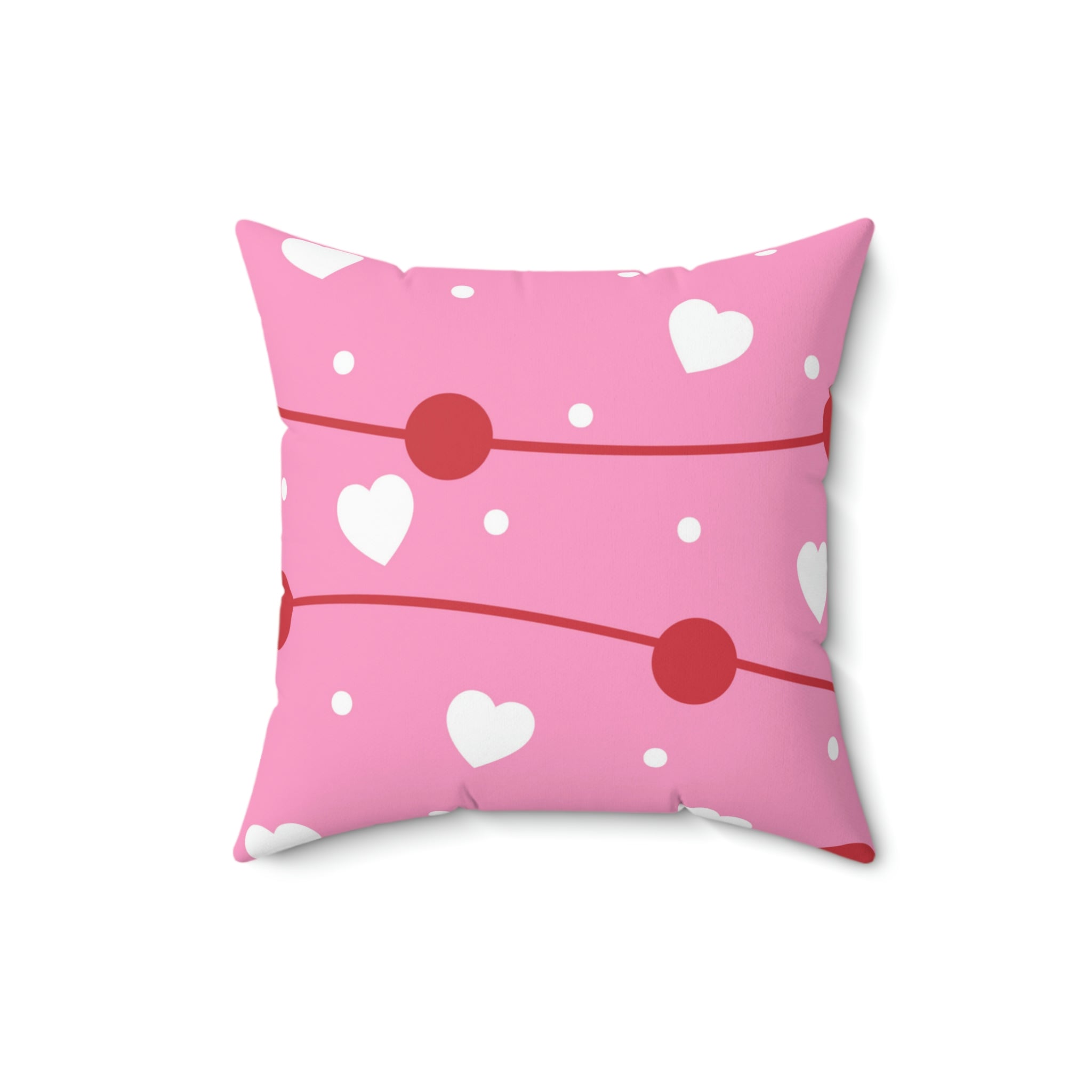 Valentine Party Square Pillow Home Decor Pink Sweetheart