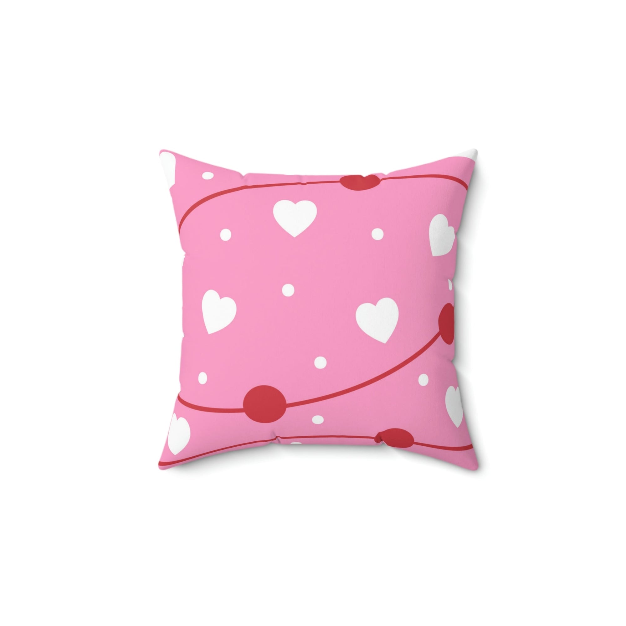 Valentine Party Square Pillow Home Decor Pink Sweetheart