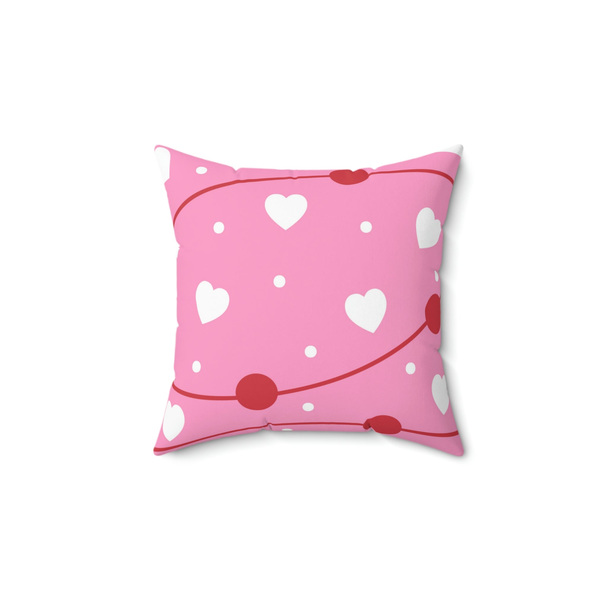 Valentine Party Square Pillow Home Decor Pink Sweetheart