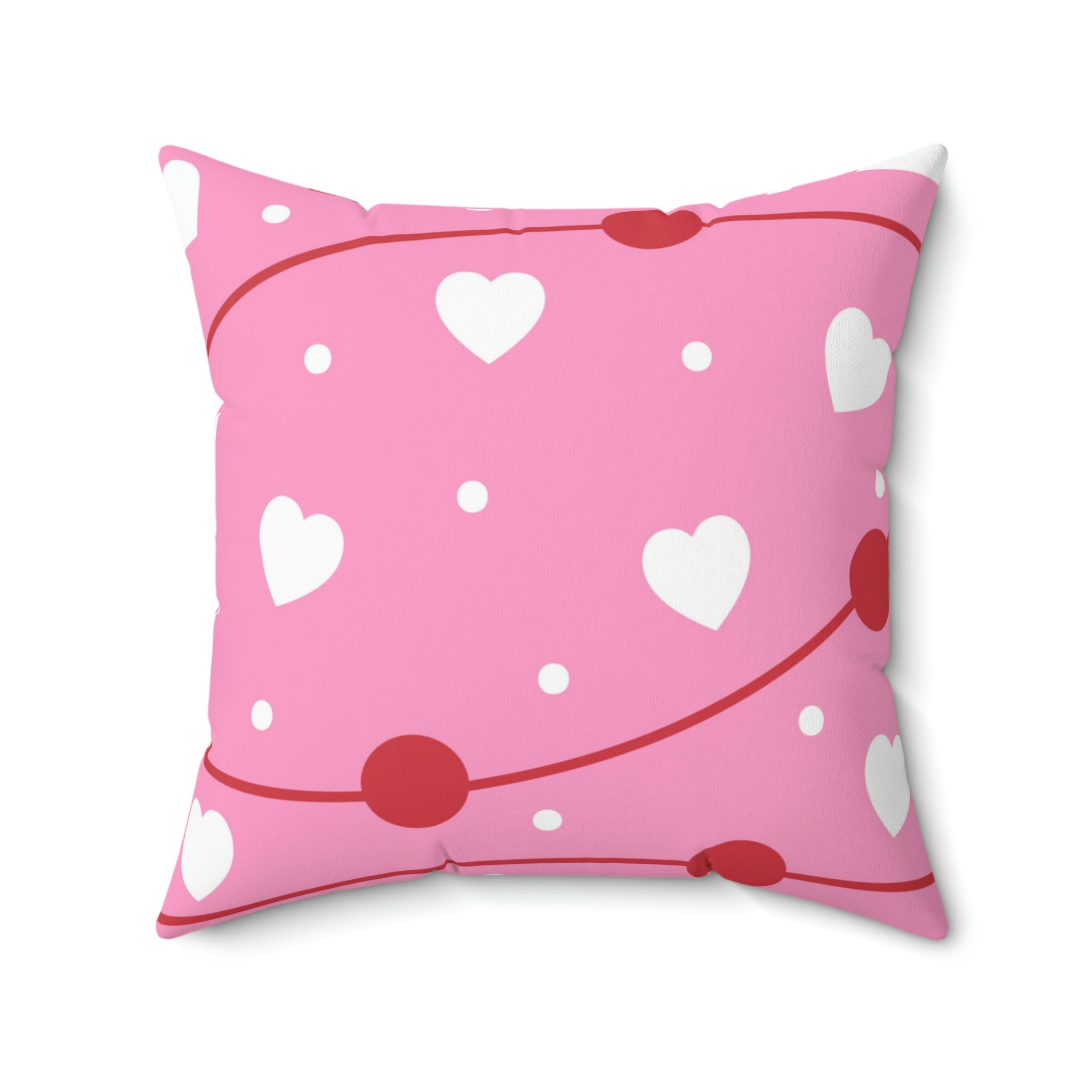 Valentine Party Square Pillow Home Decor Pink Sweetheart