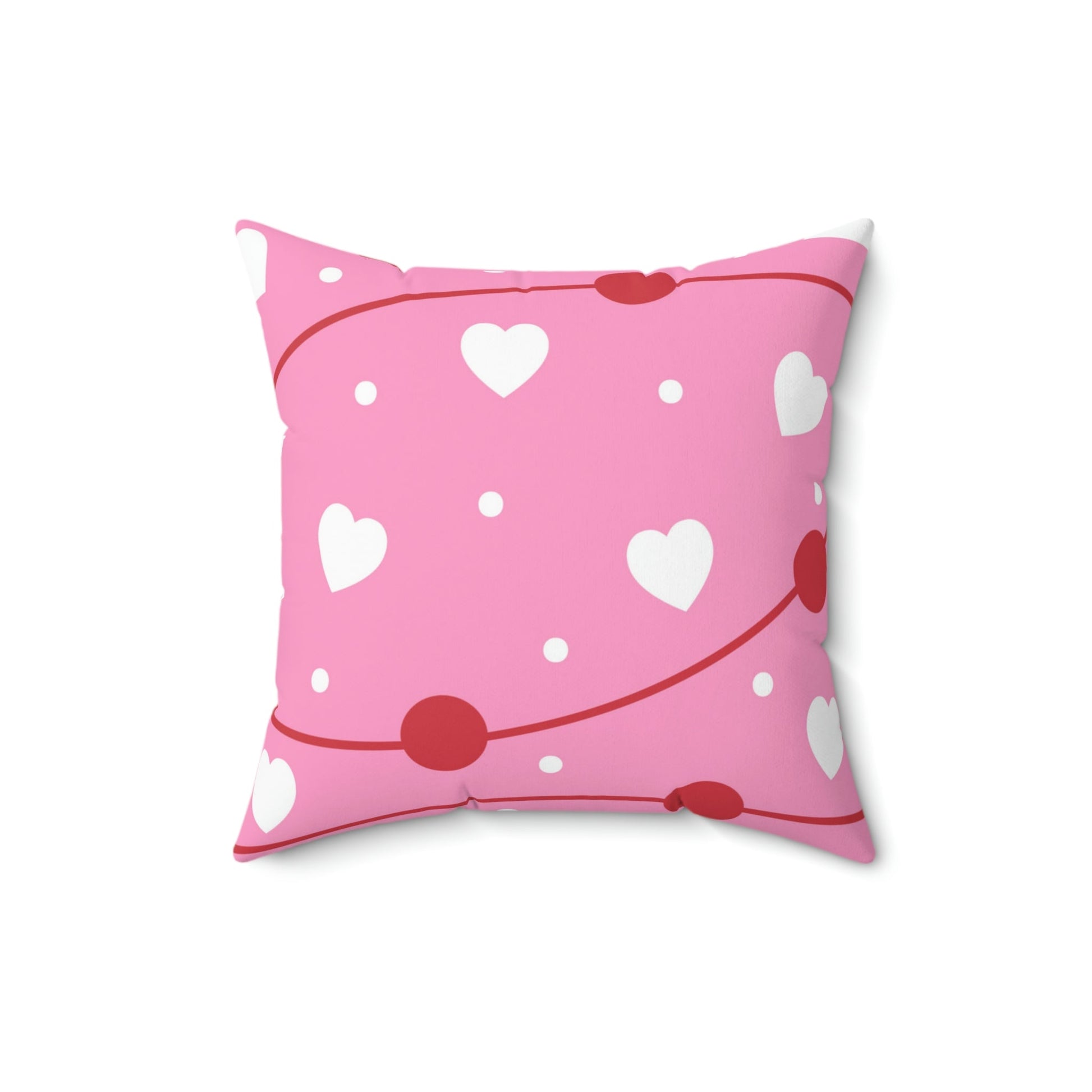 Valentine Party Square Pillow Home Decor Pink Sweetheart