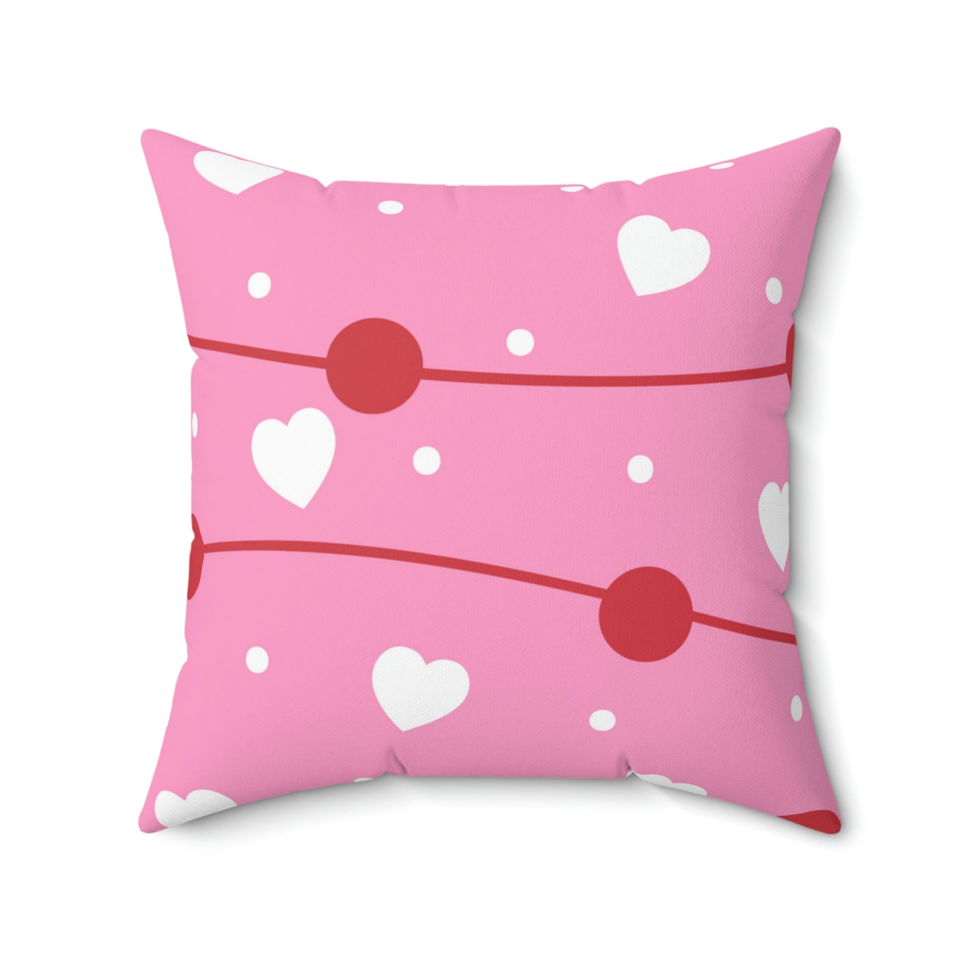 Valentine Party Square Pillow Home Decor Pink Sweetheart