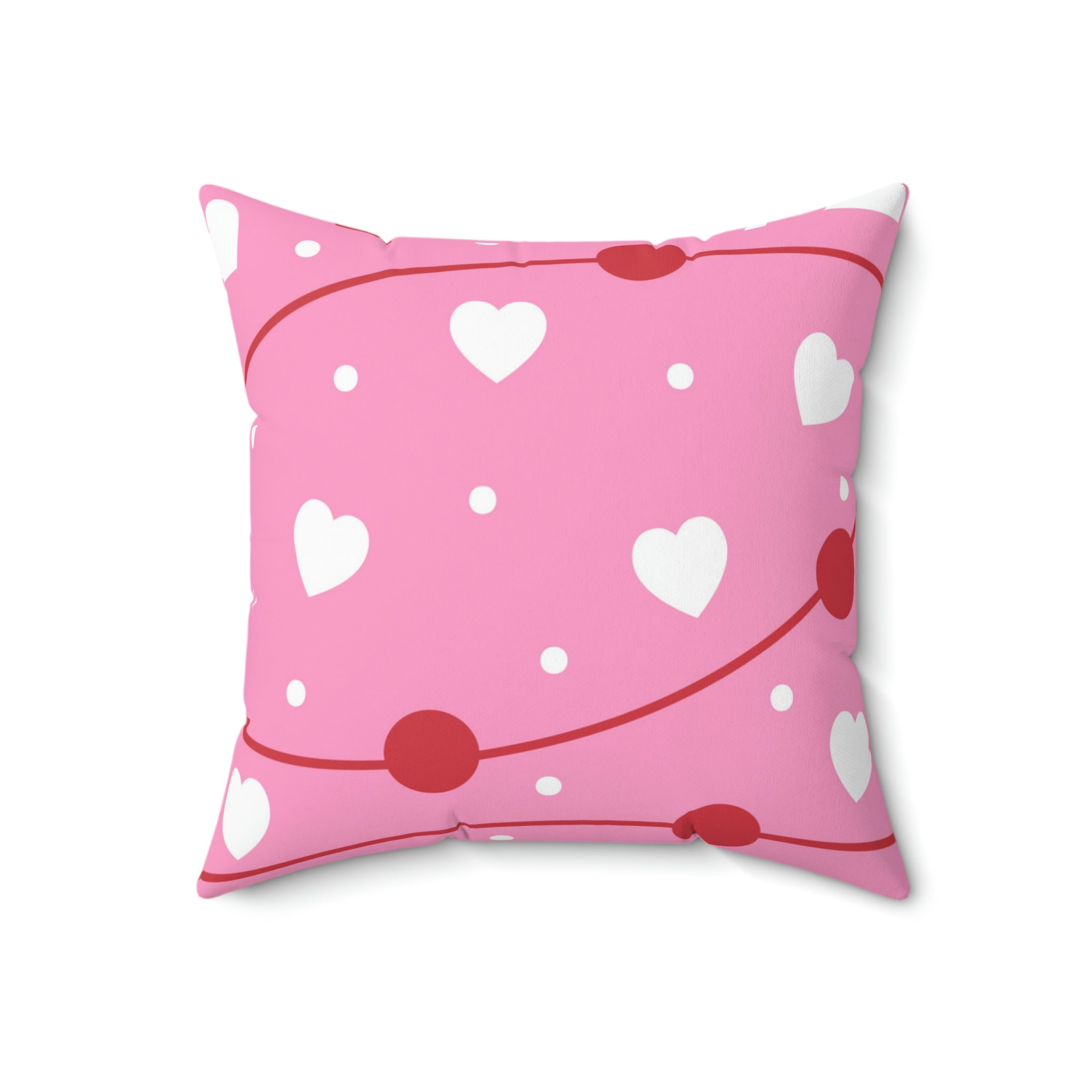 Valentine Party Square Pillow Home Decor Pink Sweetheart