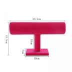 Velvet Bracelet Jewelry T-Stand Organizer Pink Sweetheart