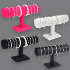 Velvet Bracelet Jewelry T-Stand Organizer Pink Sweetheart