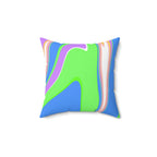 Vibrant Candy Swirl Square Pillow Home Decor Pink Sweetheart