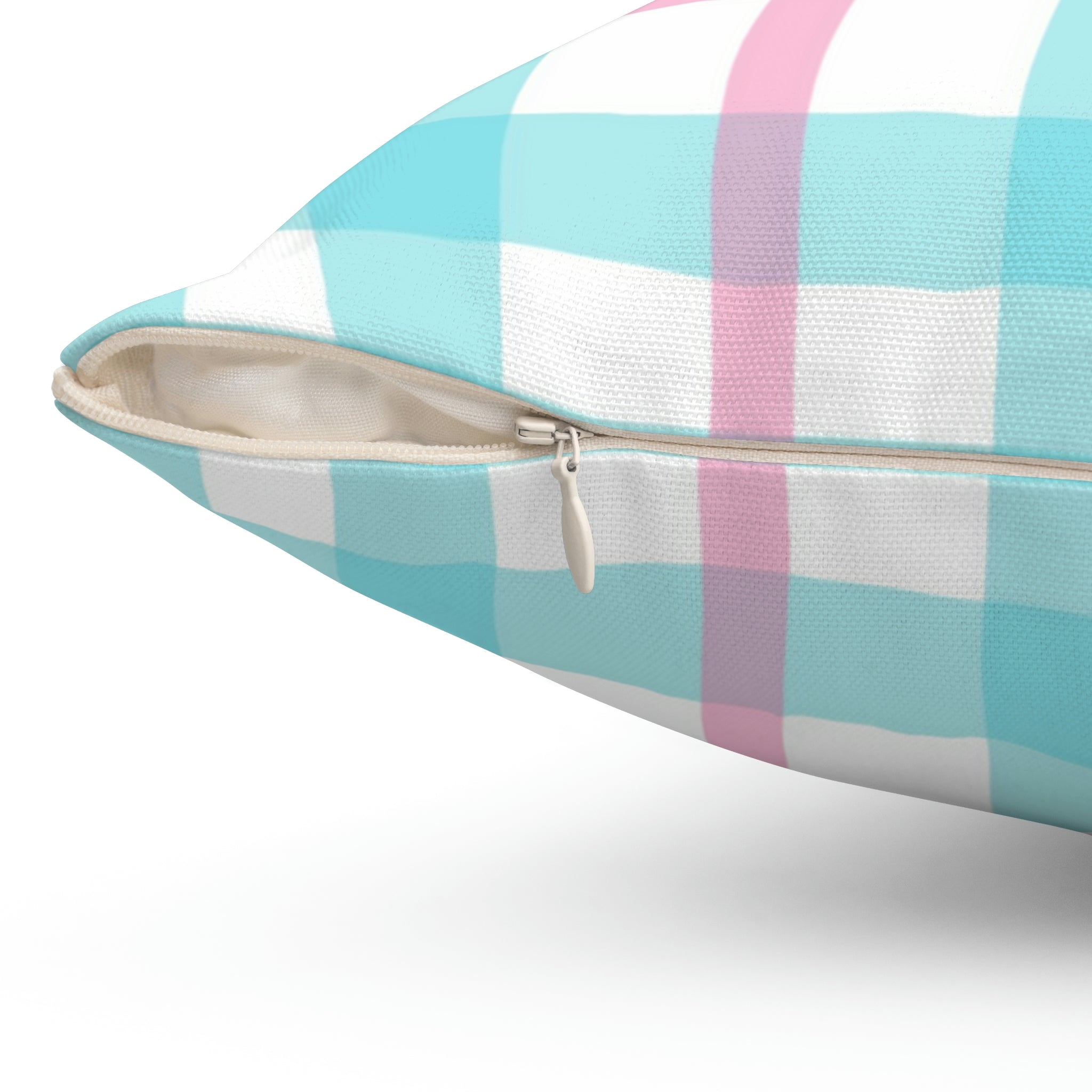 Vibrant Gingham Square Pillow Home Decor Pink Sweetheart